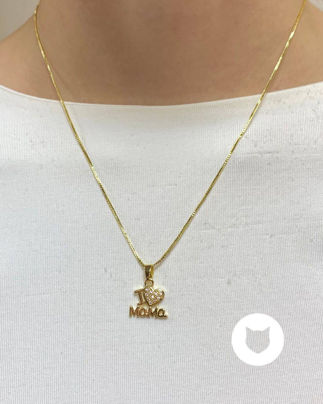 COLLAR DE BAÑO DE ORO Y CRISTALES MAMÁ CO1842G36