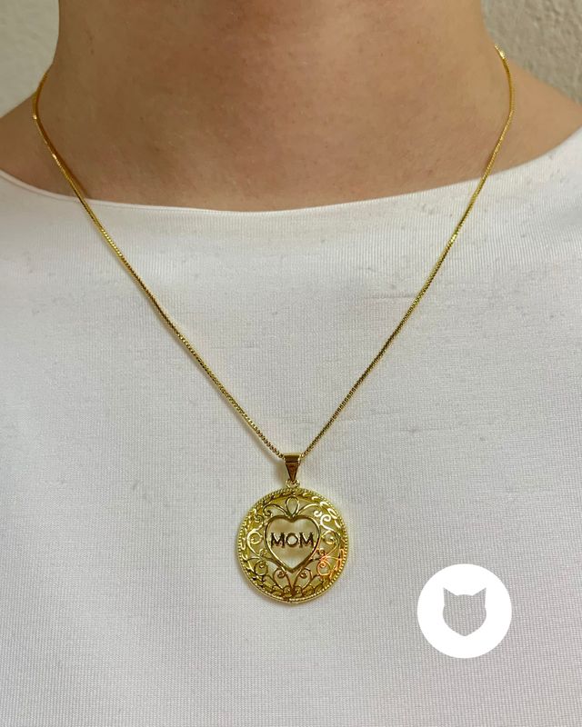 COLLAR DE BAÑO DE ORO MAMÁ CO1838G34