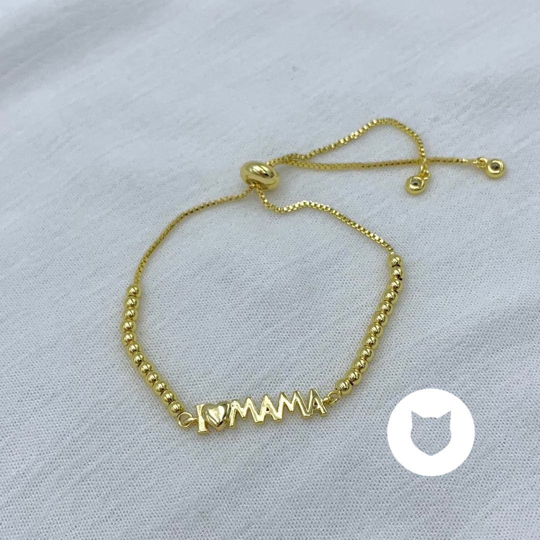 ​PULSERA DE BAÑO DE ORO MAMÁ PU1903G34