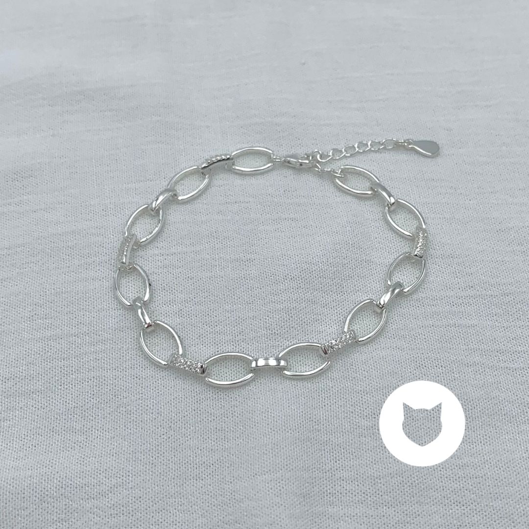 PULSERA DE PLATA 925 Y CRISTALES PU1908L20