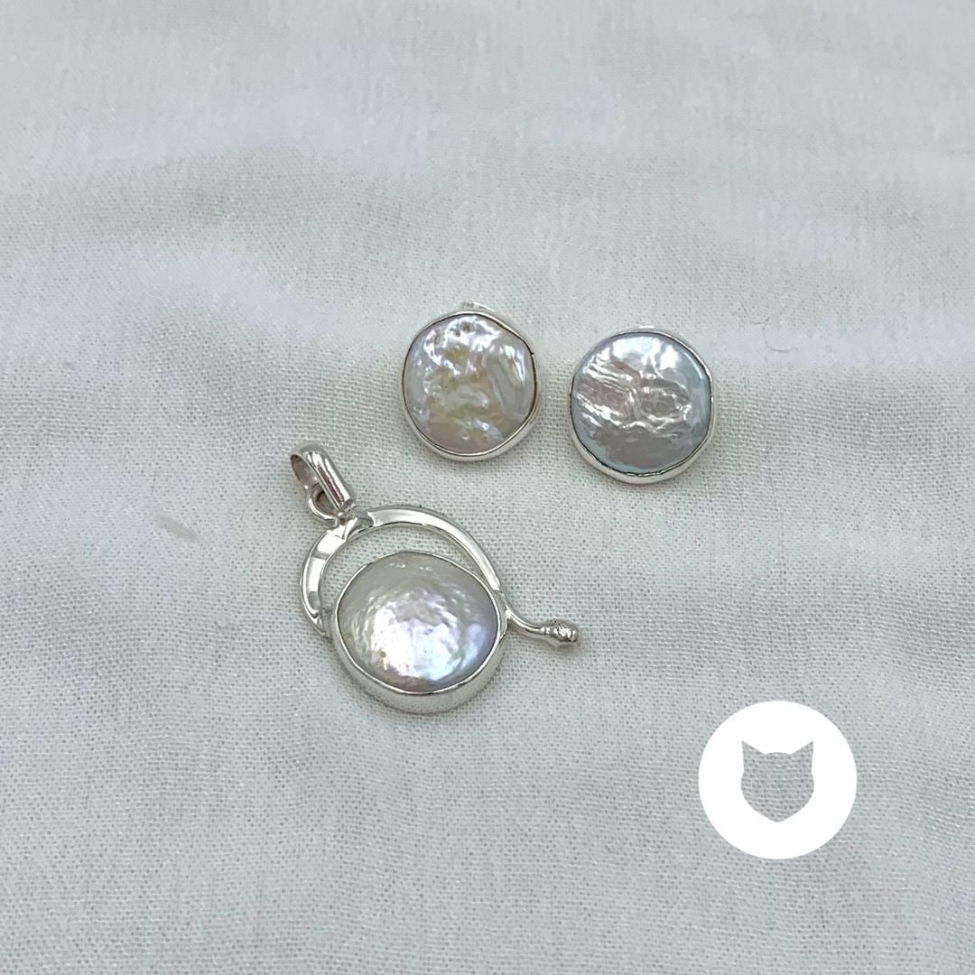 SET DE PLATA 925 Y PERLA CULTIVADA SE1060M33