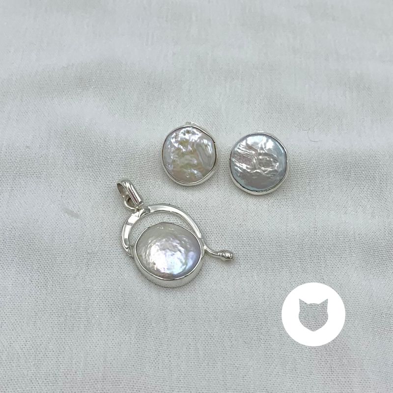 SET DE PLATA 925 Y PERLA CULTIVADA SE1060M33