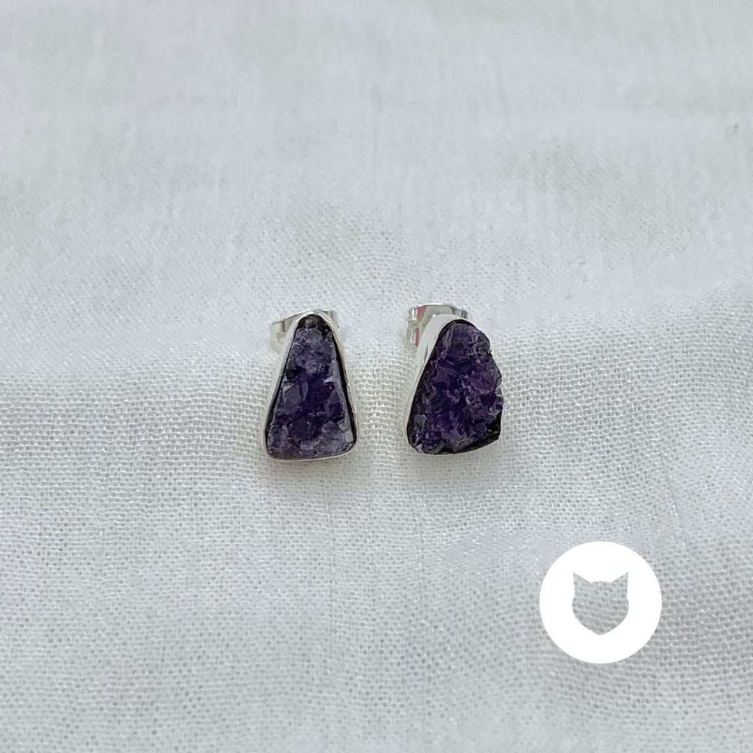 ARETE DE PLATA 925 Y DRUSA AMATISTA AR2951M34