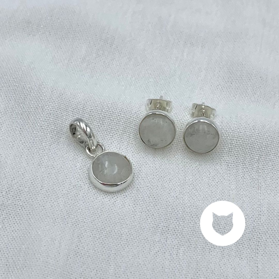 SET DE PLATA 925 Y PIEDRA LUNA SE1068M40 SET DE PLATA 925 Y PIEDRA LUNA SE1068M40