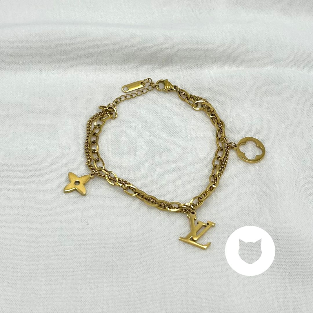 PULSERA DOBLE DE ACERO INOXIDABLE PU1949G31