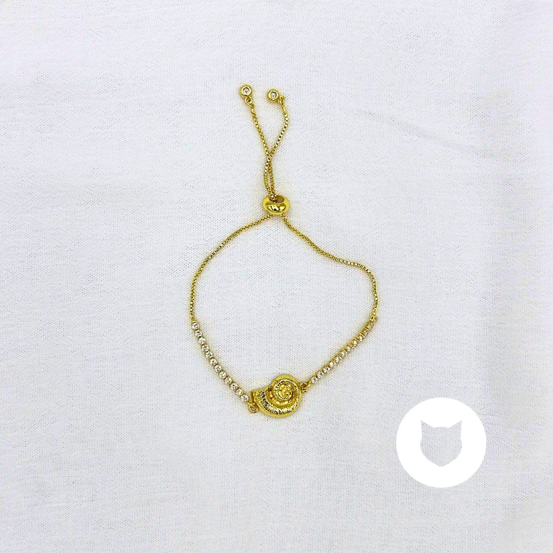 PUlSERA BAÑO DE ORO CONCHA PU1964G38