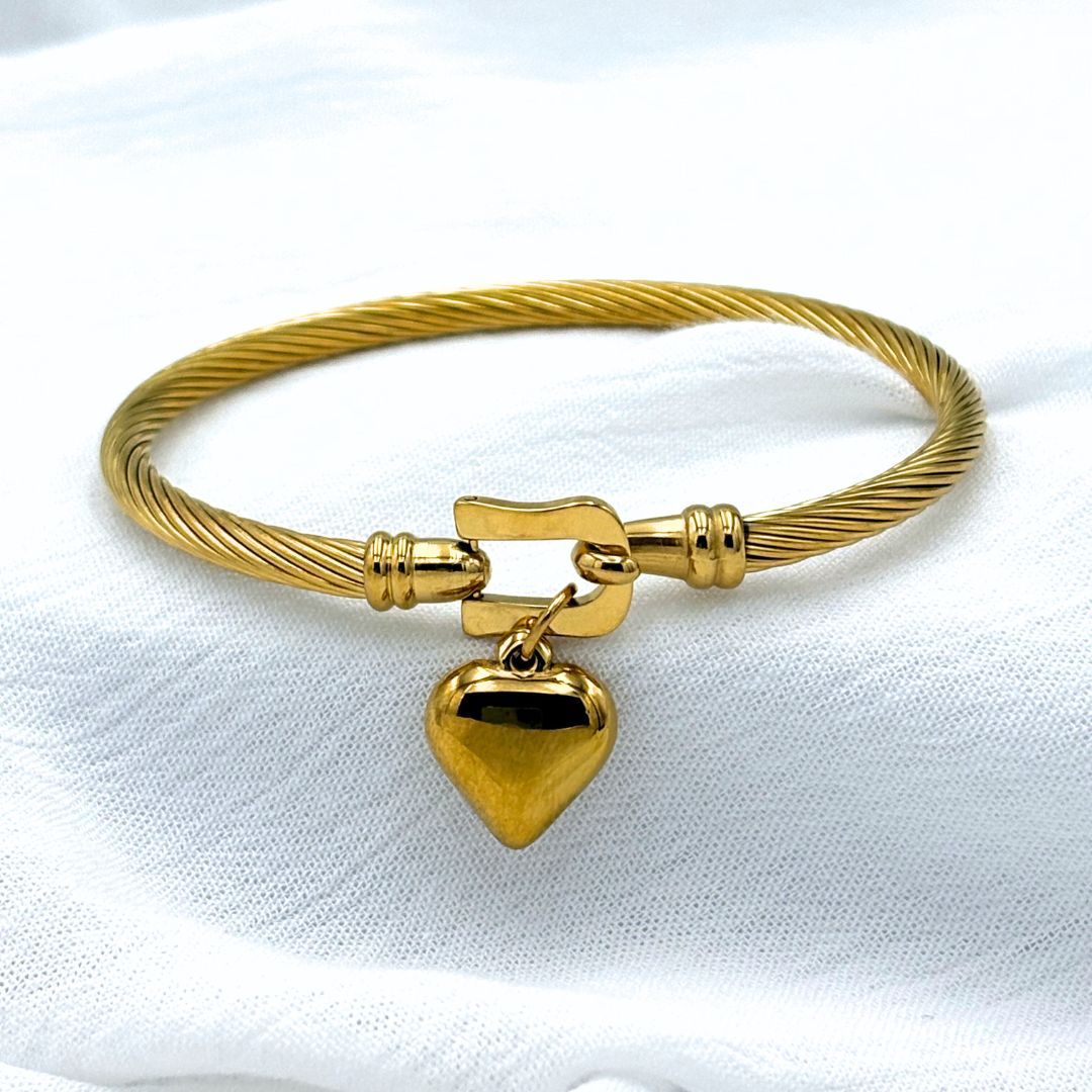PULSERA ACERO CORAZÓN PU1969G43