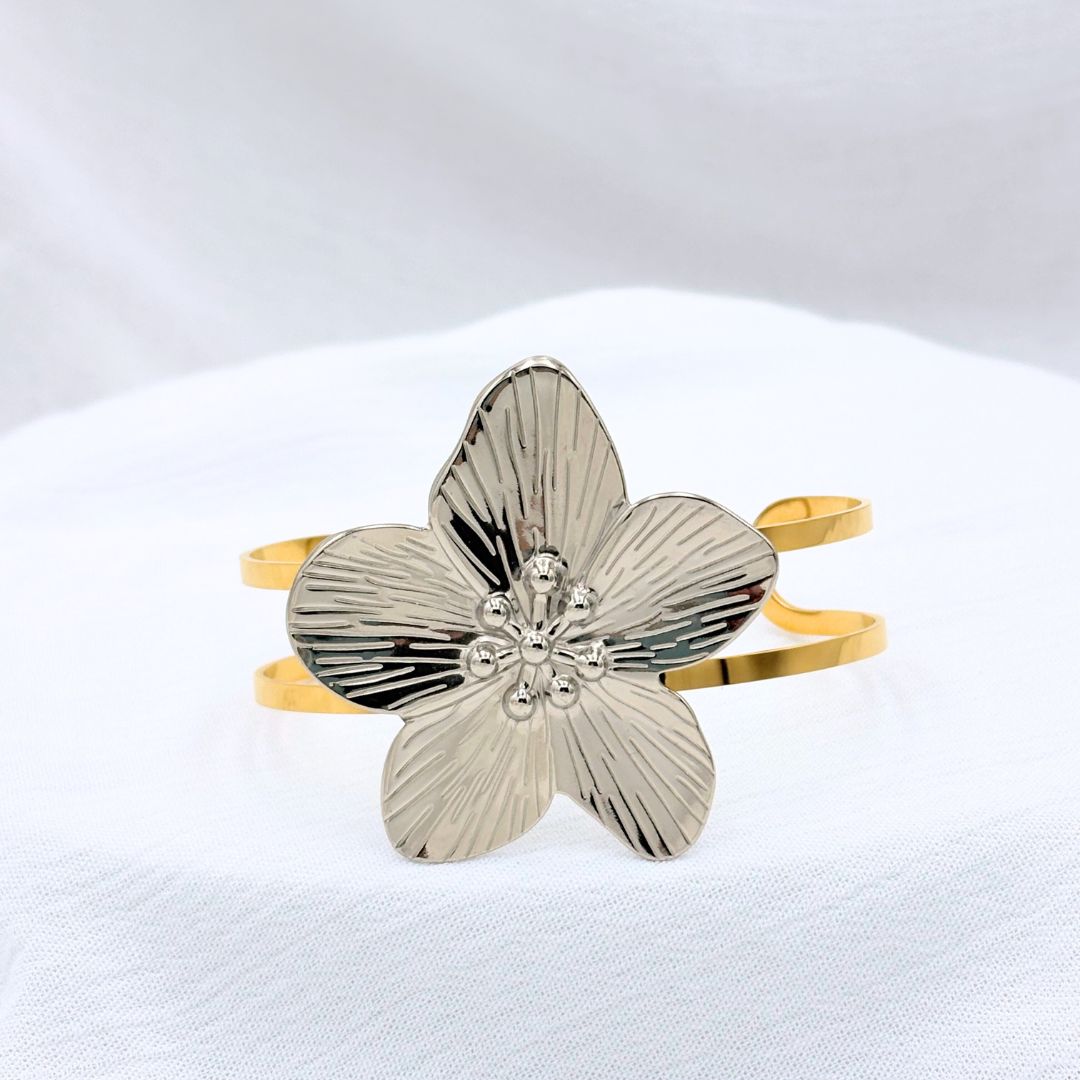 PULSERA ACERO FLOR PU1976G39