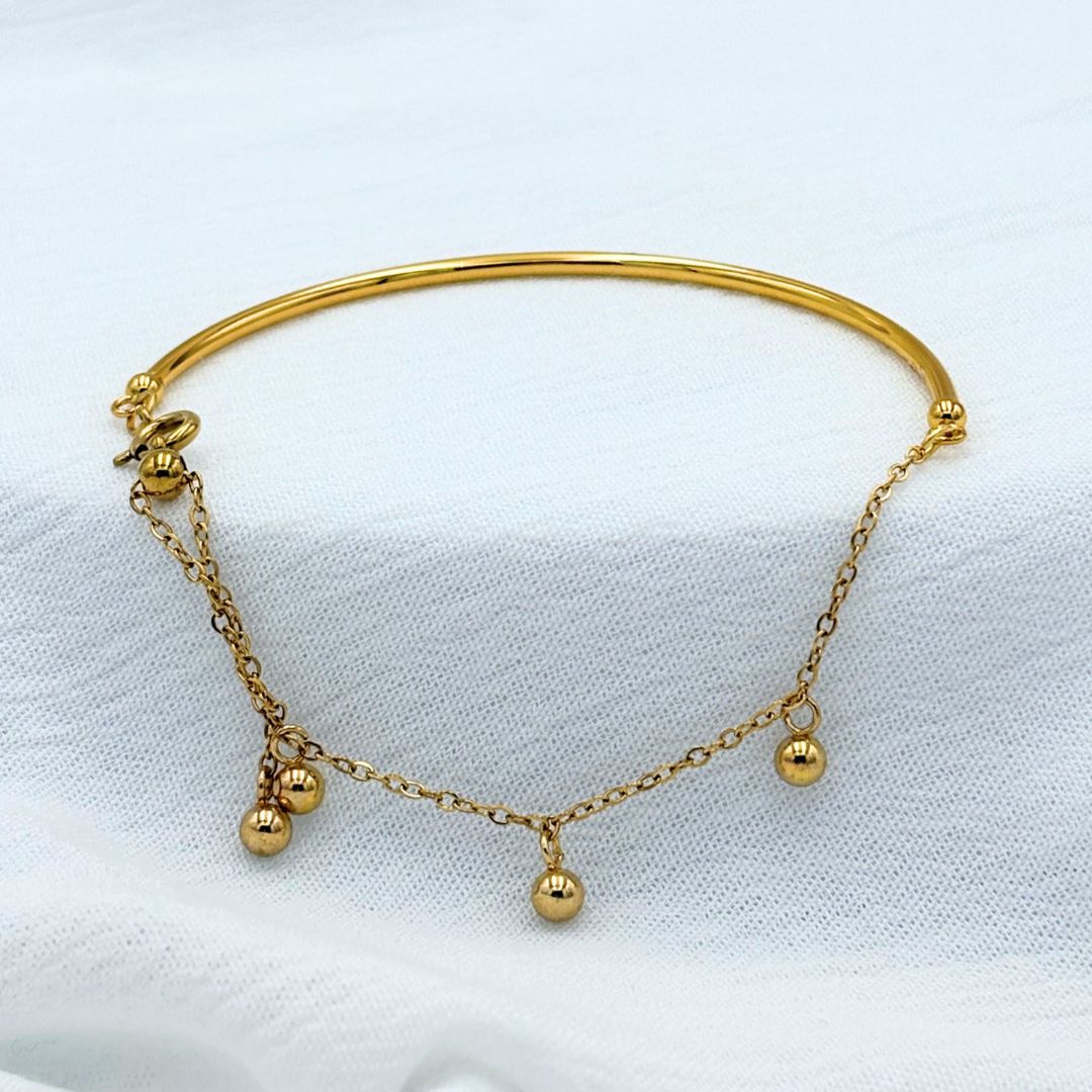 PULSERA ACERO BOLITAS PU1975G73