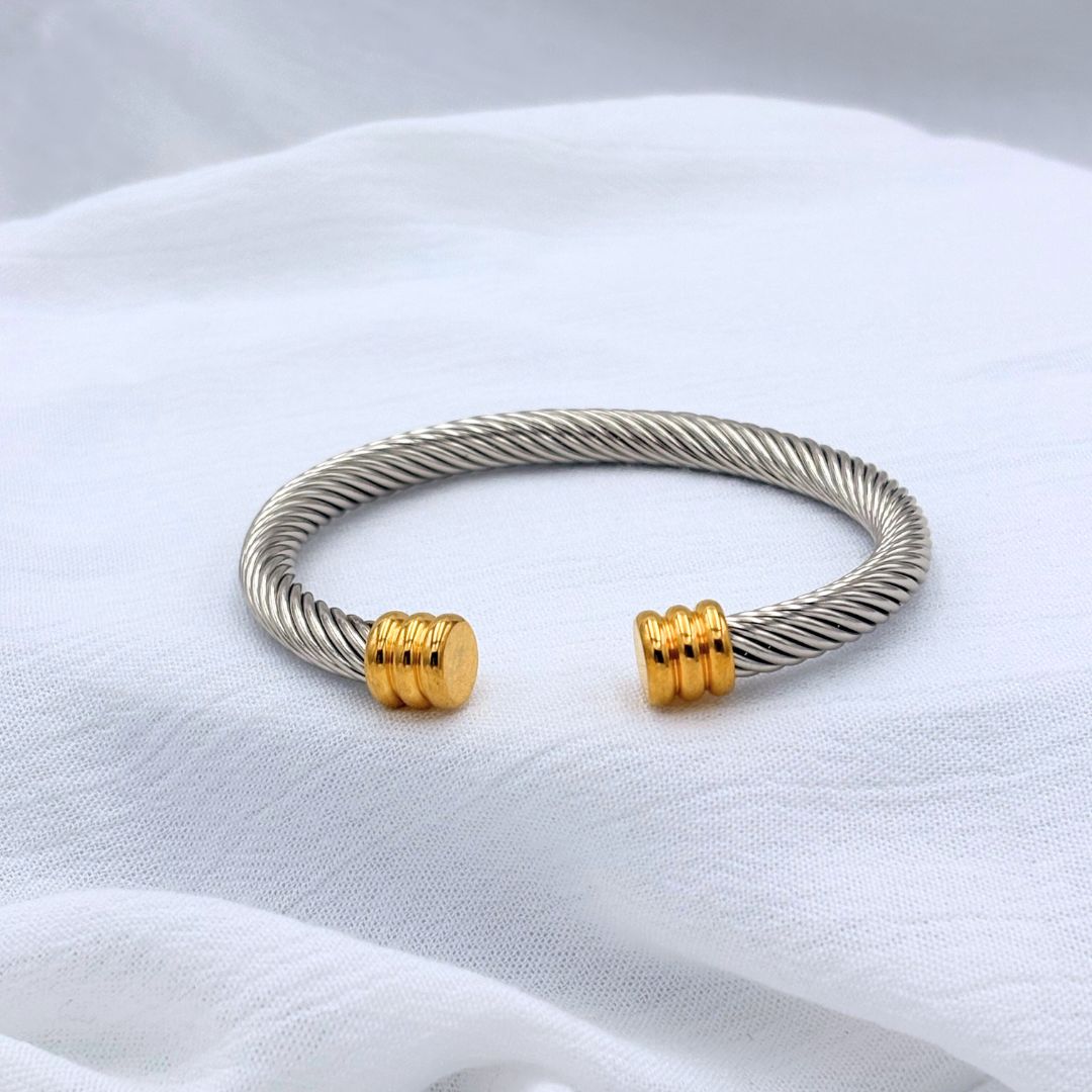 PULSERA ACERO MIXTA ABIERTA PU1980G53