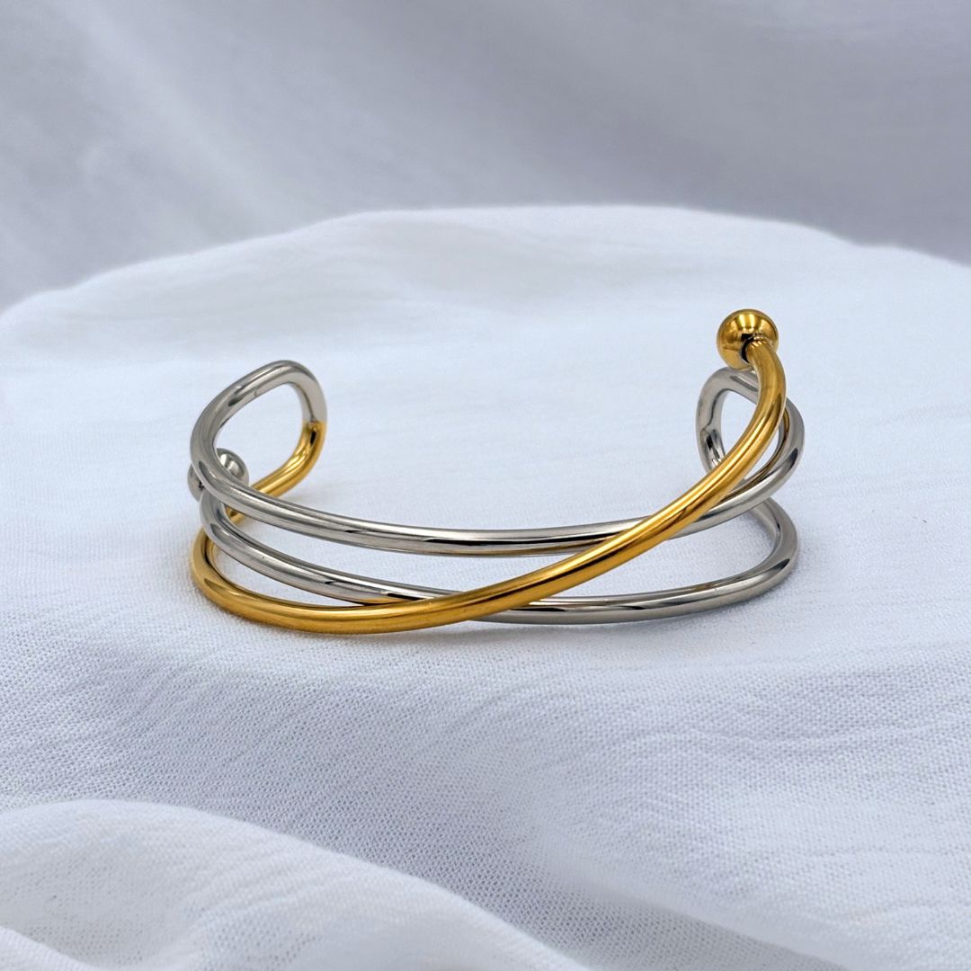 PULSERA ACERO CRUZADA PU1982G40