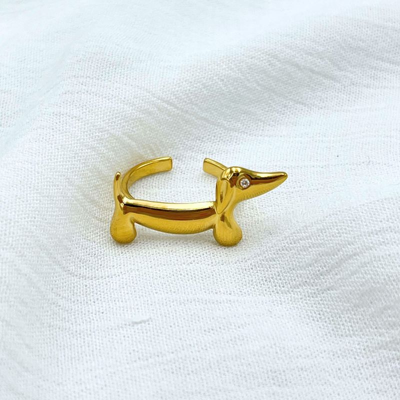 ANILLO ACERO PERRO SALCHICHA AN3873G53 ANILLO ACERO PERRO SALCHICHA AN3873G53