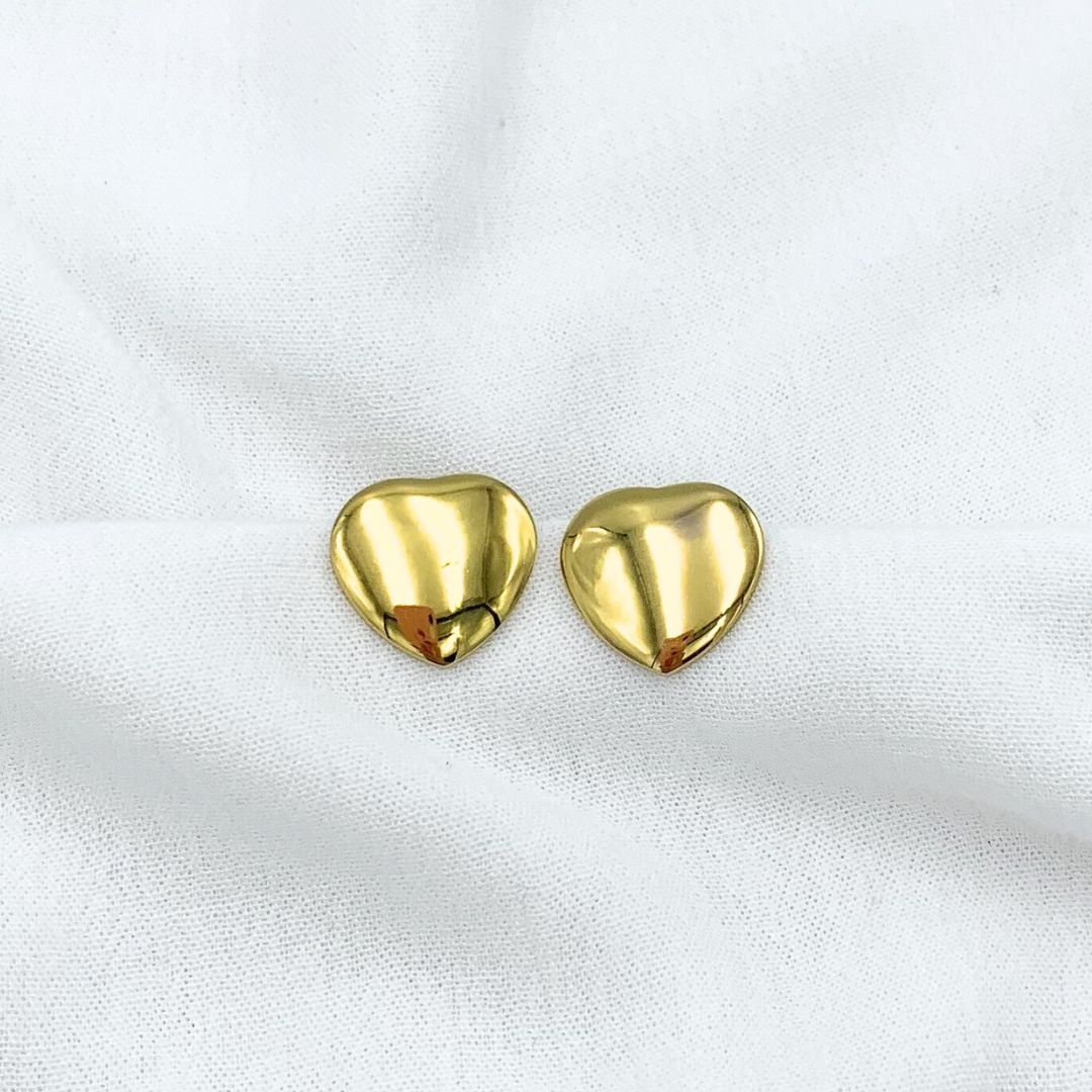 ARETES ACERO DE CORAZÓN CHUNKY AR2607G67 ARETES ACERO DE CORAZÓN CHUNKY AR2607G67