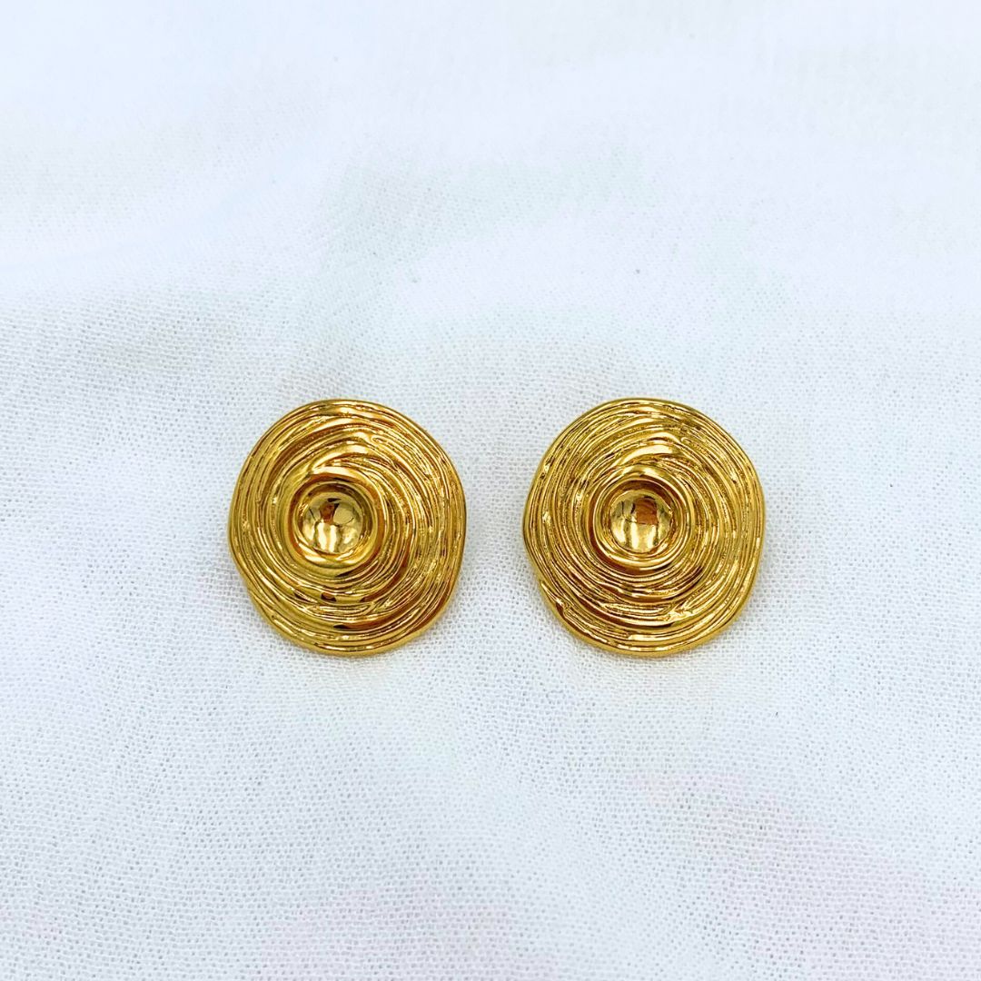 ARETES ACERO CIRCULARES RÚSTICOS AR2605G43 ARETES ACERO CIRCULARES RÚSTICOS AR2605G43