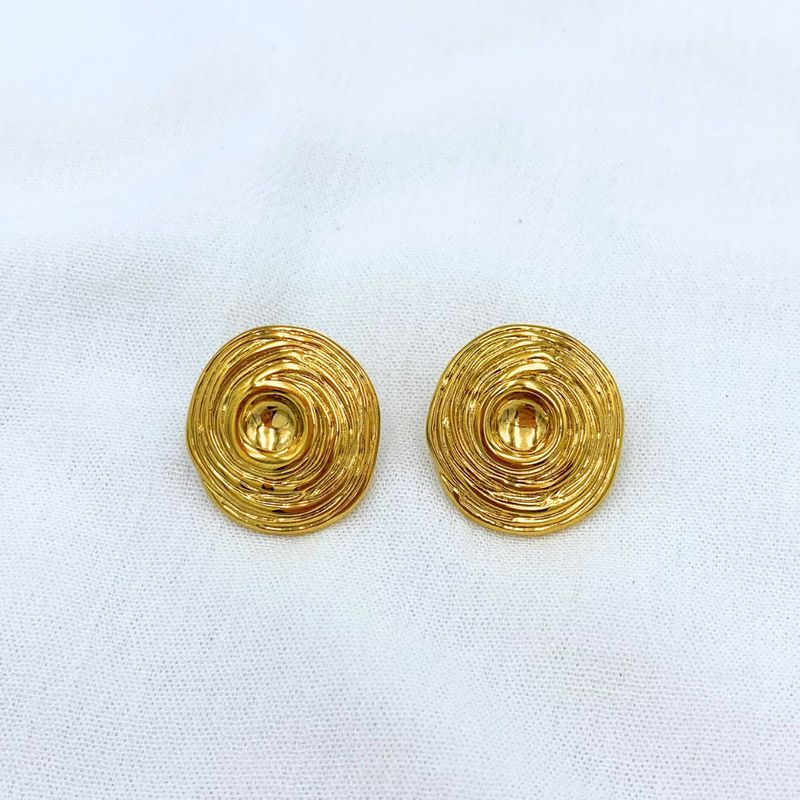 ARETES ACERO CIRCULARES RÚSTICOS AR2605G43 ARETES ACERO CIRCULARES RÚSTICOS AR2605G43