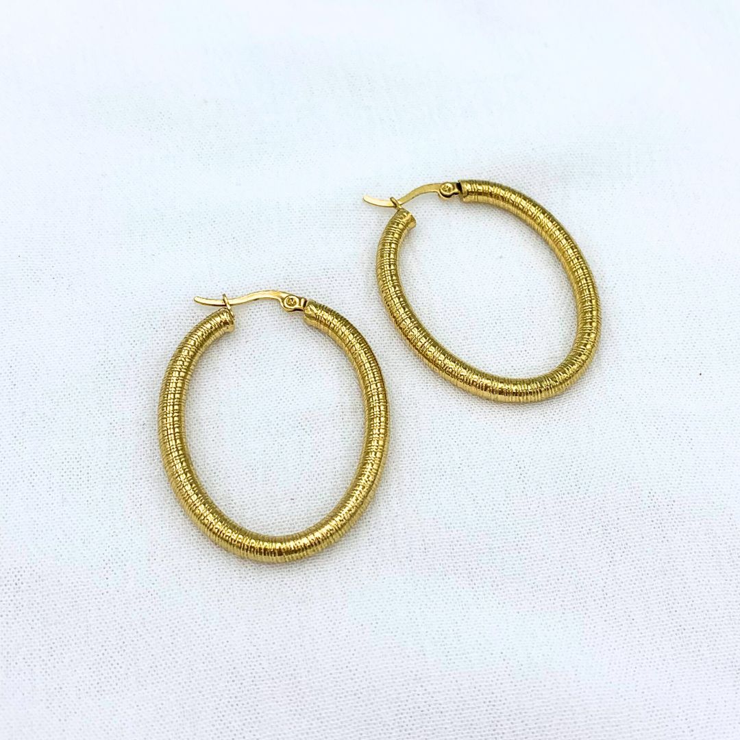 ARGOLLAS ACERO OVALADAS CON TEXTURA AG1823G37 ARGOLLAS ACERO OVALADAS CON TEXTURA AG1823G37