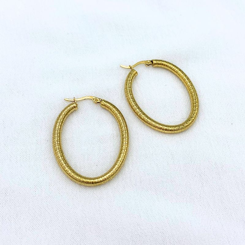 ARGOLLAS ACERO OVALADAS CON TEXTURA AG1823G37 ARGOLLAS ACERO OVALADAS CON TEXTURA AG1823G37