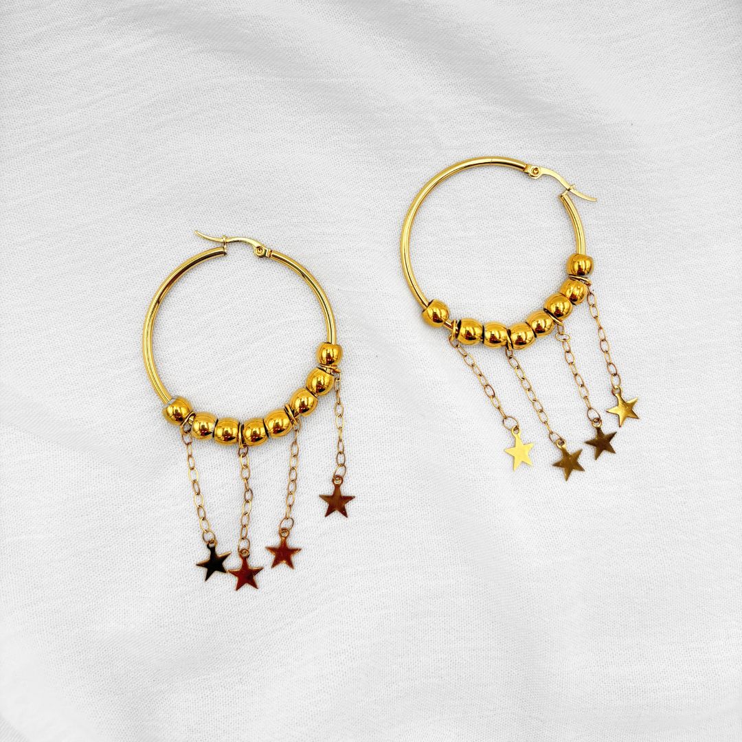 ARGOLLAS BOLITAS Y COLGANTES DE ESTRELLA AG1843G57 ARGOLLAS BOLITAS Y COLGANTES DE ESTRELLA AG1843G57