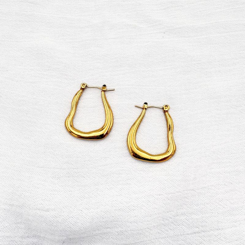 ARGOLLAS ACERO FORMA ORGÁNICA AG1845G204 ARGOLLAS ACERO FORMA ORGÁNICA AG1845G204