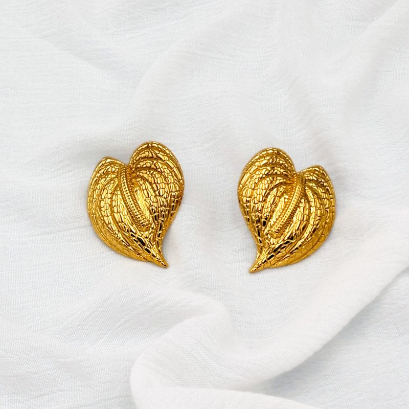 ARETES ACERO DE HOJA AR3107G44 ARETES ACERO DE HOJA AR3107G44