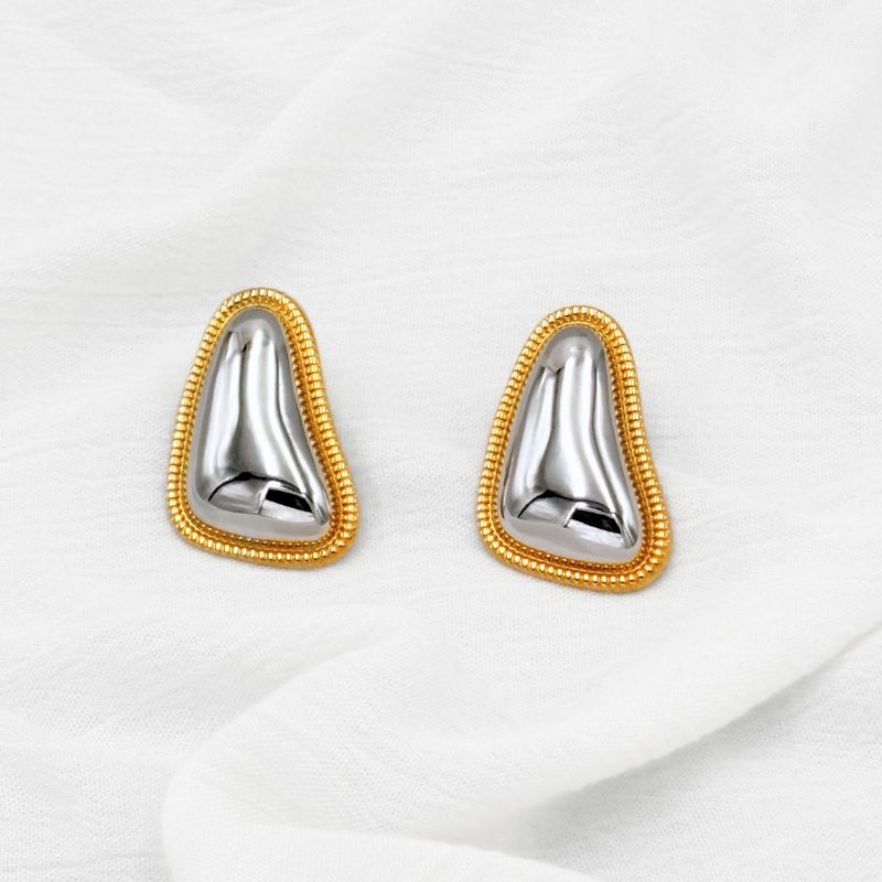 ARETES ACERO FORMA ORGÁNICA CON BORDE MIXTO AR3110G70 ARETES ACERO FORMA ORGÁNICA CON BORDE MIXTO AR3110G70