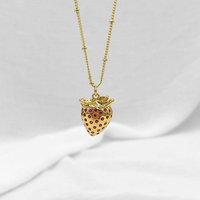 CADENA BAÑO DE ORO CON FRESA CO1860G52 CADENA BAÑO DE ORO CON FRESA CO1860G52