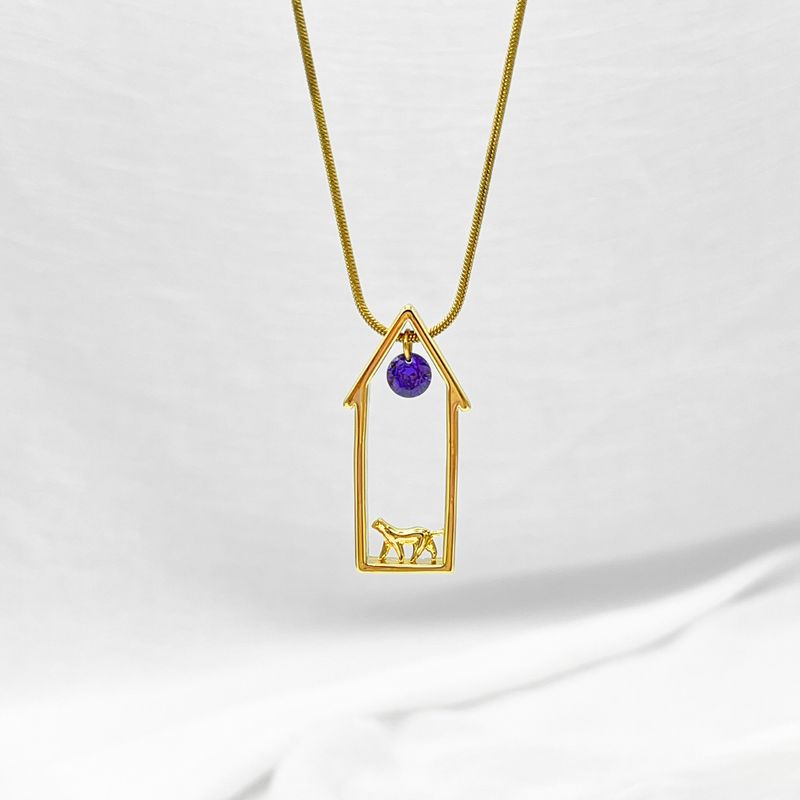 CADENA ACERO CON CASA CON GATO CO1870G36 CADENA ACERO CON CASA CON GATO CO1870G36