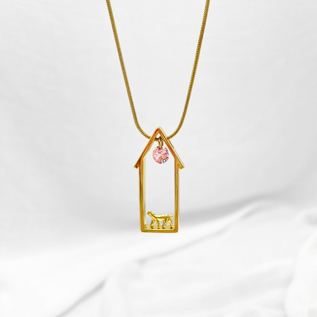 CADENA CON DIJE CASA CON GATO CO1869G36 CADENA CON DIJE CASA CON GATO CO1869G36