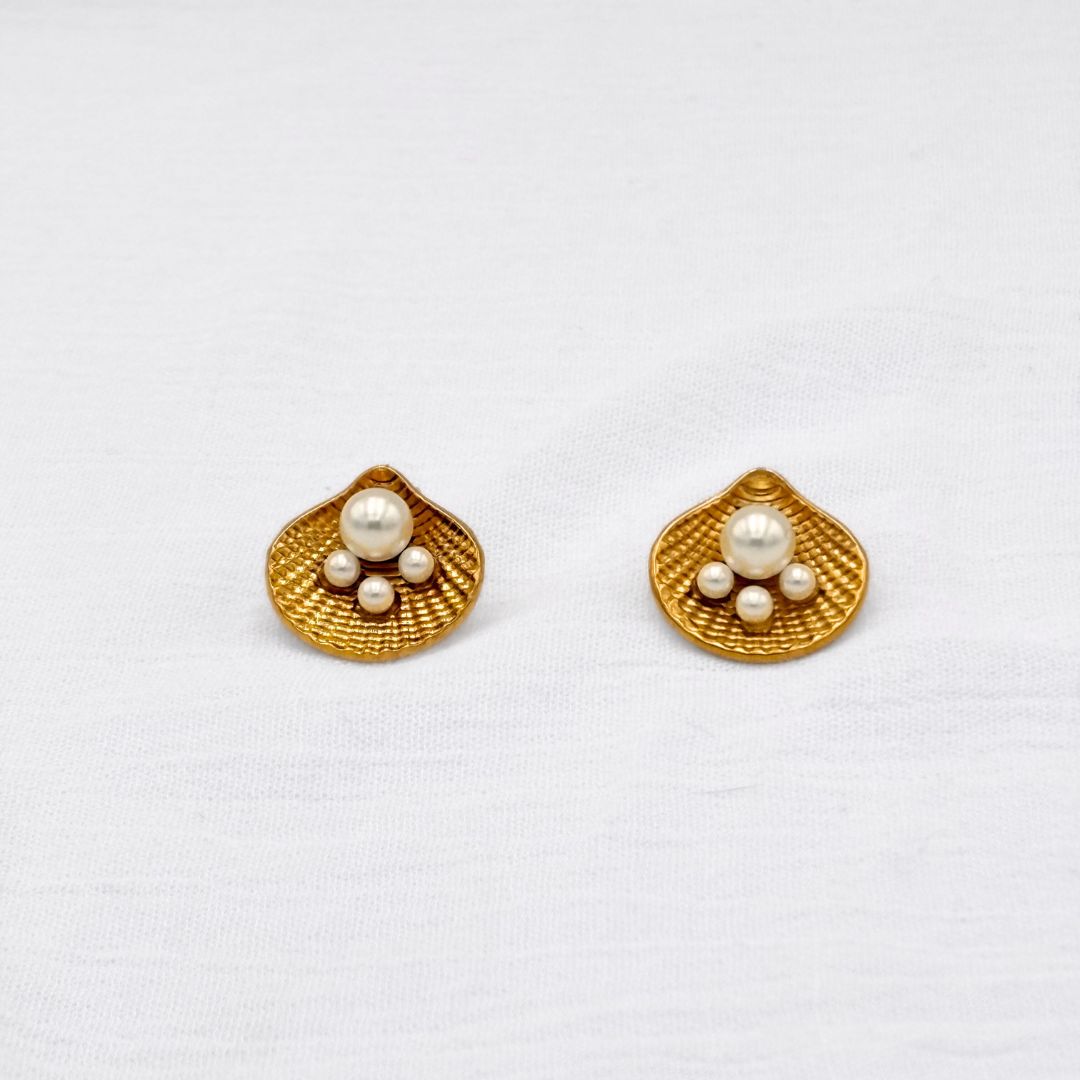 ARETES DE ACERO CONCHA AR3133G68 ARETES DE ACERO CONCHA AR3133G68