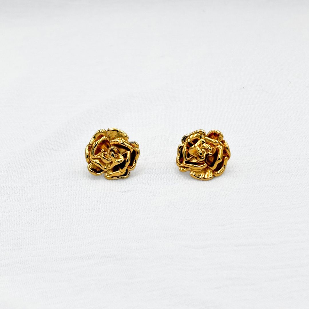 ARETES ACERO FLOR DE ROSA AR3131G50