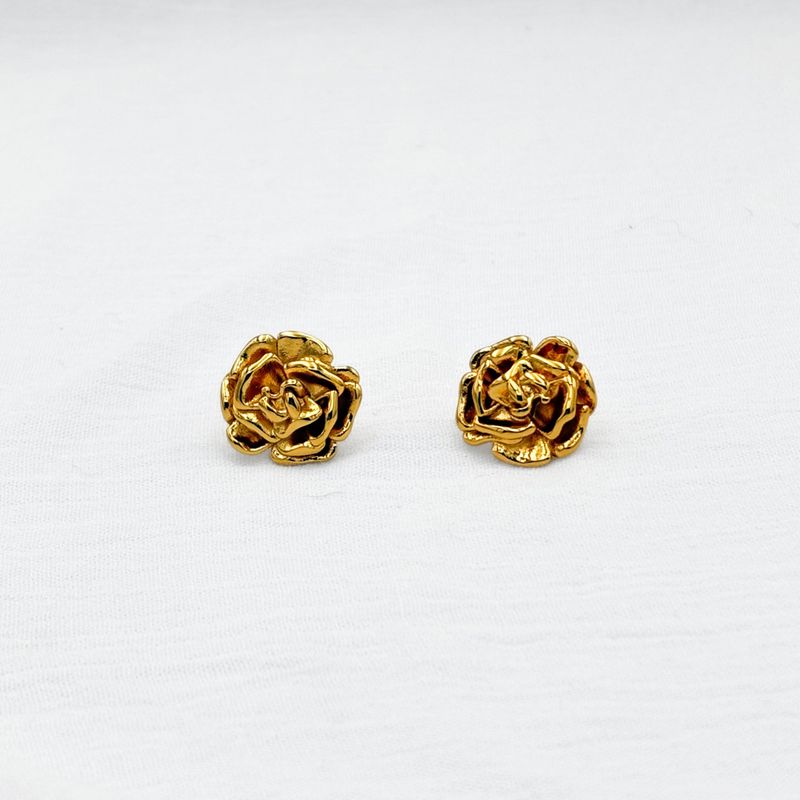 ARETES ACERO FLOR DE ROSA AR3131G50 ARETES ACERO FLOR DE ROSA AR3131G50