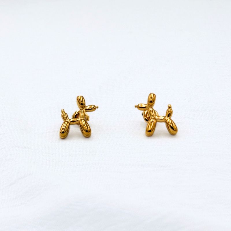 ARETES ACERO PERRITO GLOBOS AR3126G46 ARETES ACERO PERRITO GLOBOS AR3126G46