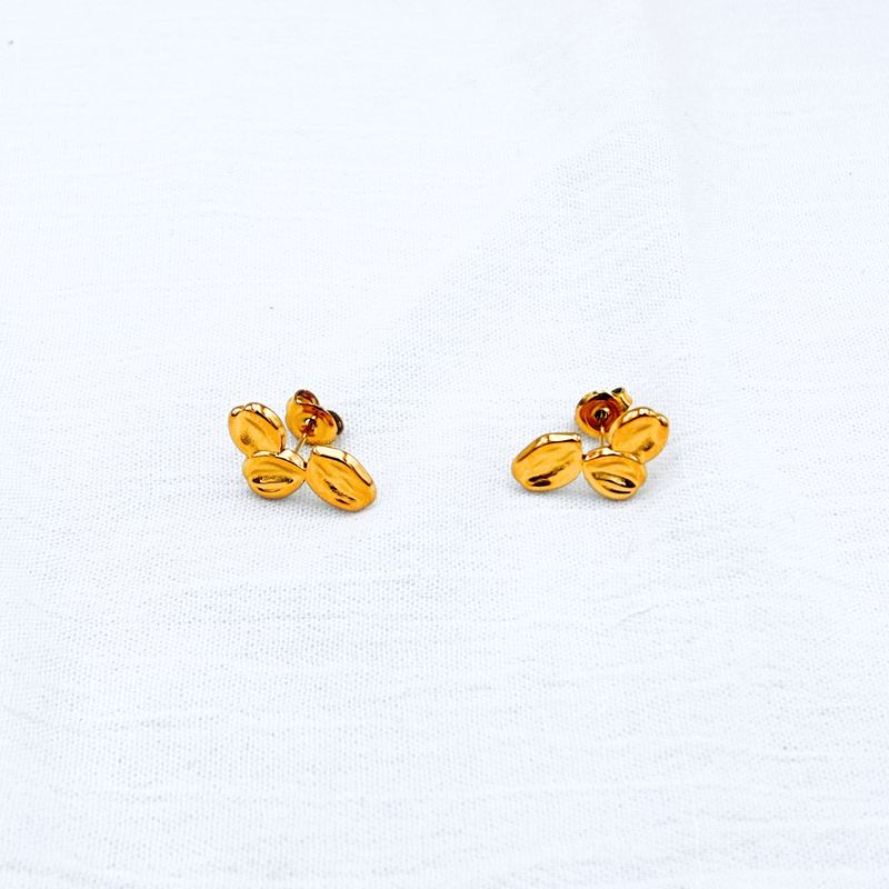 ARETES ACERO DE GRANOS DE CAFE AR3119G58 ARETES ACERO DE GRANOS DE CAFE AR3119G58