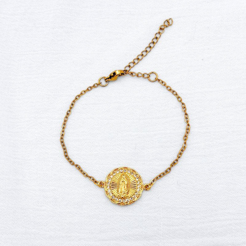 PULSERA ACERO VIRGEN DE GUADALUPE CON CRISTALES PU2013G54 PULSERA ACERO VIRGEN DE GUADALUPE CON CRISTALES PU2013G54