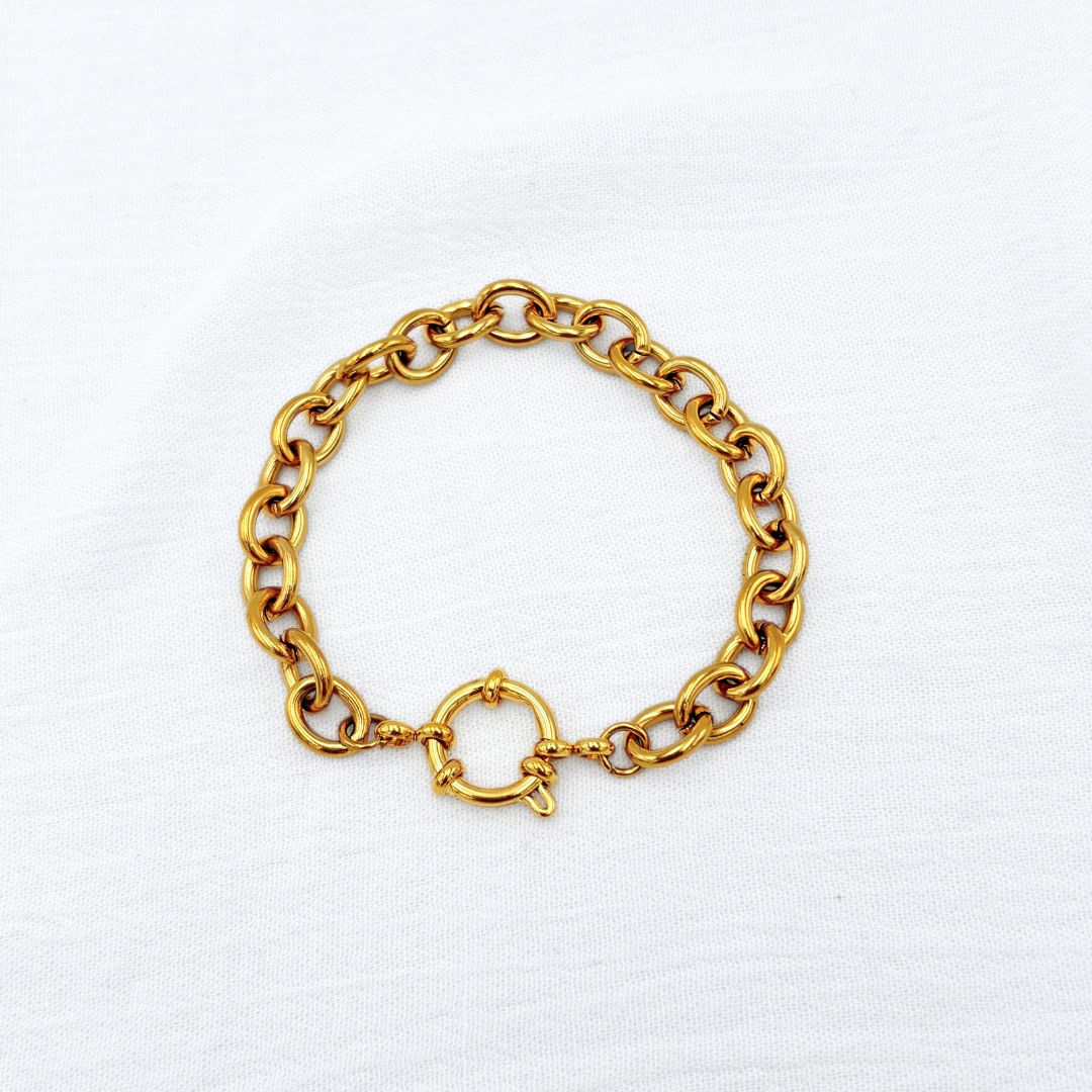 PULSERA ACERO ESLABONES CIERRE MARINERO PU2022G41 PULSERA ACERO ESLABONES CIERRE MARINERO PU2022G41