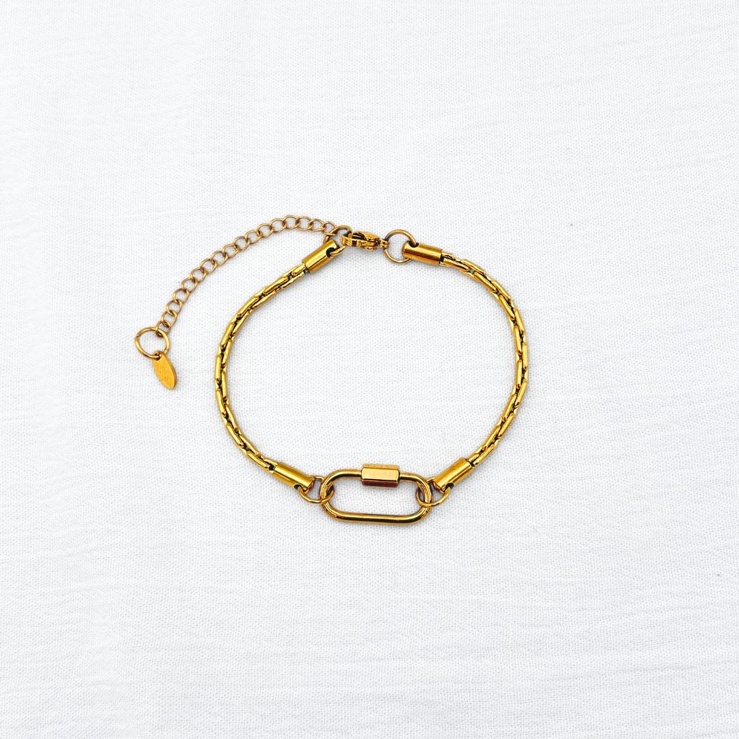 PULSERA ACERO CON CLASP CADENA TIPO BARRA PU2019G44 PULSERA ACERO CON CLASP CADENA TIPO BARRA PU2019G44