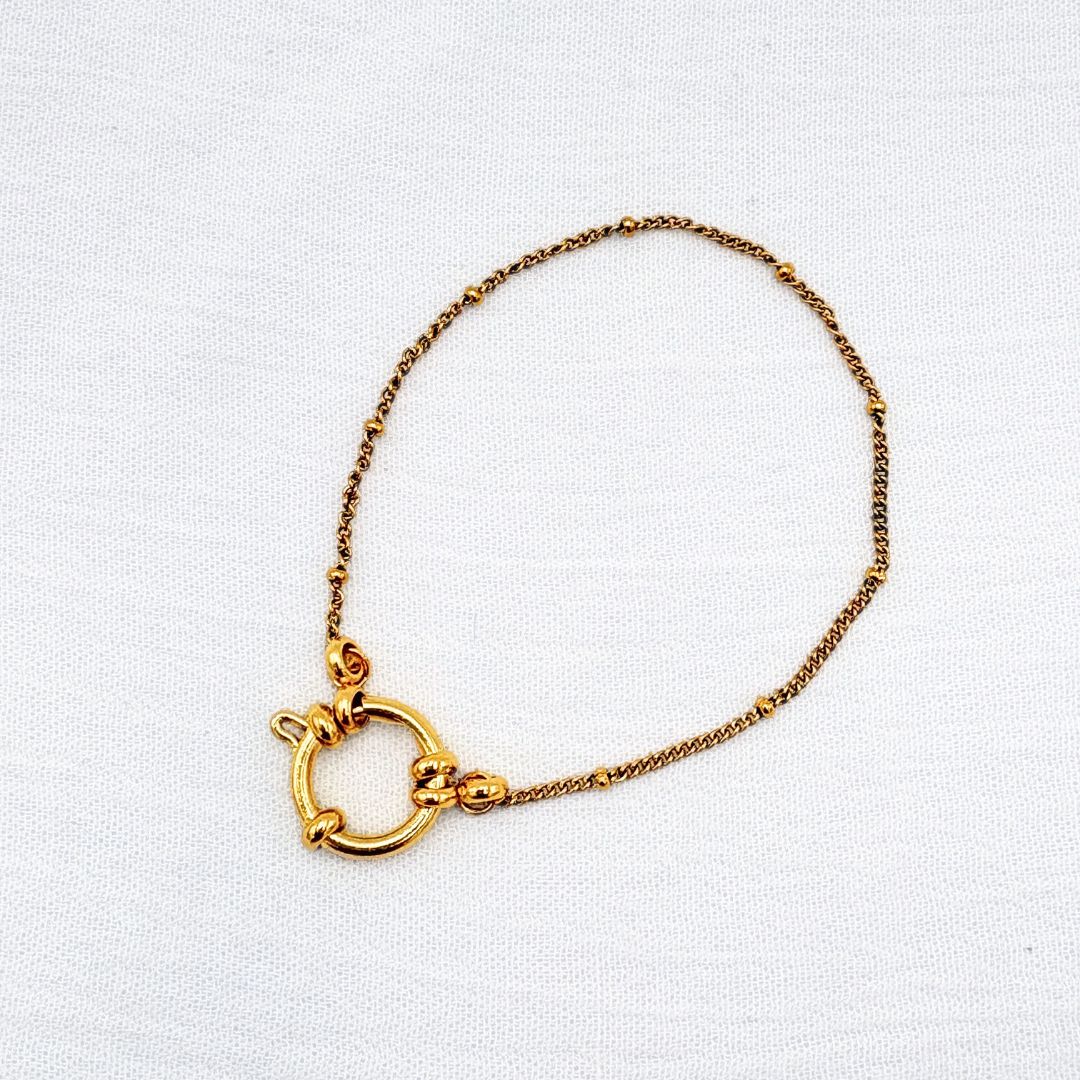 PULSERA MARINERO CADENA CON PUNTOS PU2023G50 PULSERA MARINERO CADENA CON PUNTOS PU2023G50