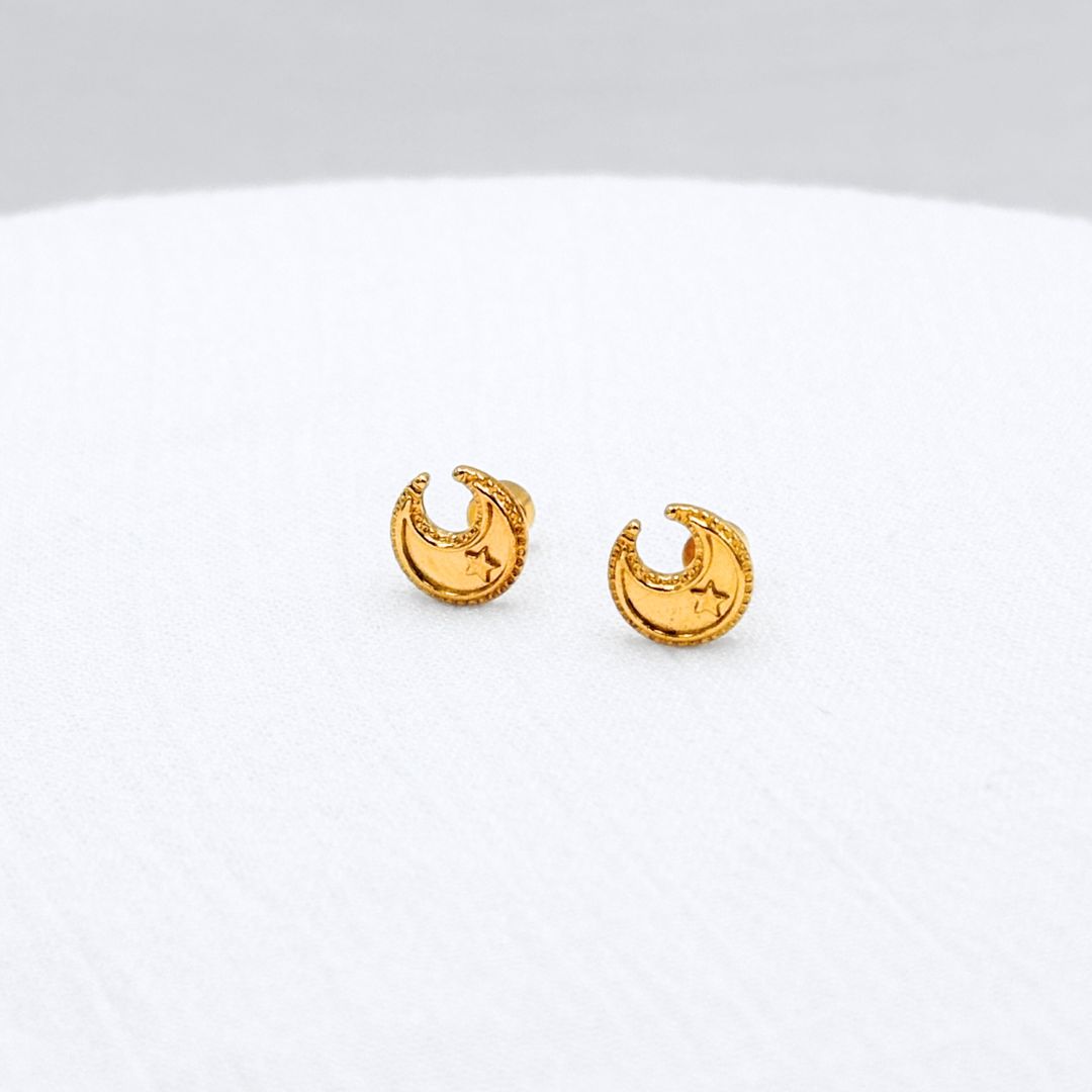 ARETES ACERO LUNA CIERRE PLANO AB0531G70 ARETES ACERO LUNA CIERRE PLANO AB0531G70