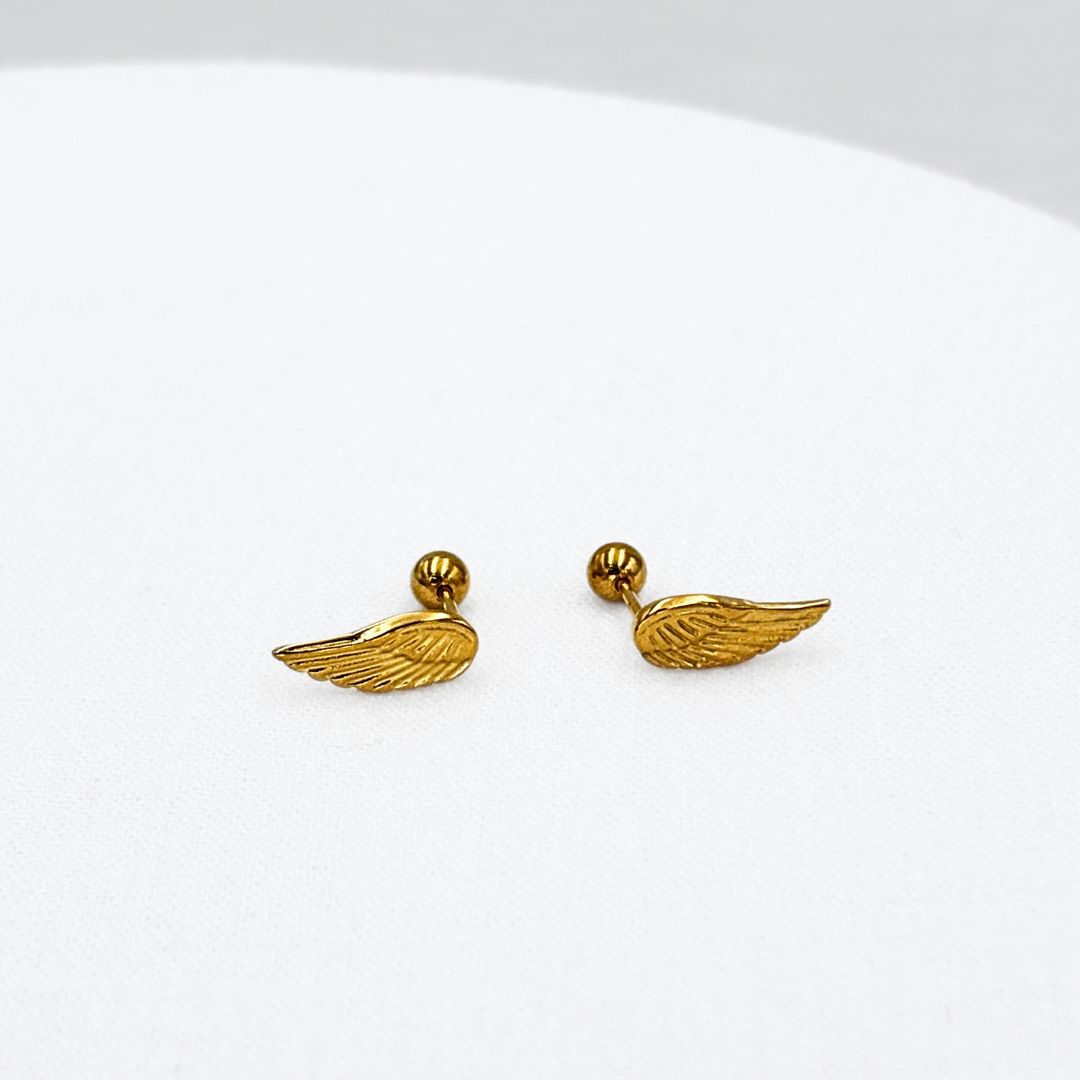 ARETES ACERO ALA DE ÁNGEL AB0547G44 ARETES ACERO ALA DE ÁNGEL AB0547G44