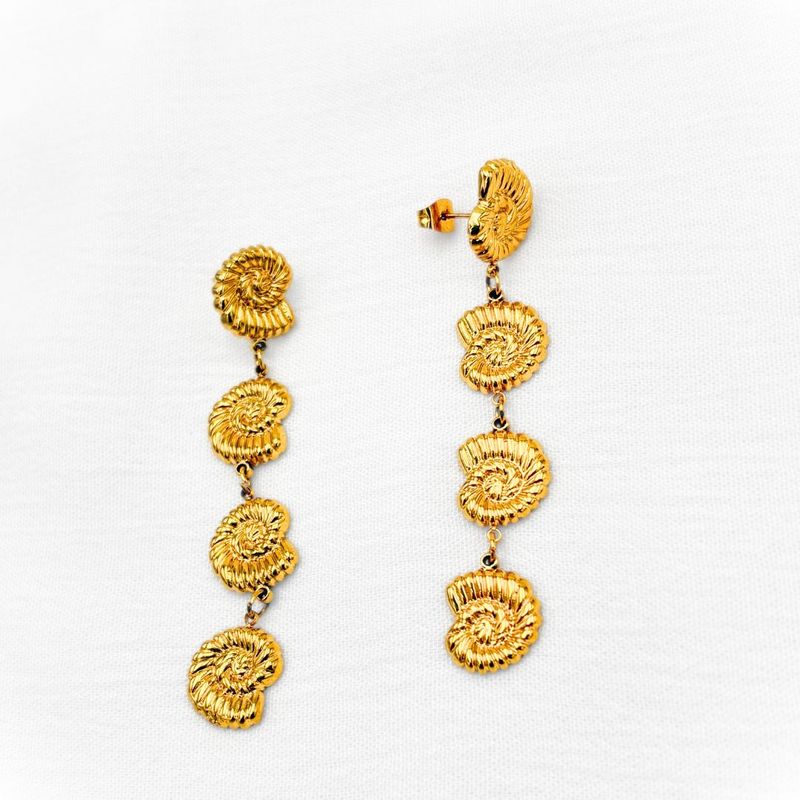 ARETES ACERO CARACOL AR3148G33 ARETES ACERO CARACOL AR3148G33