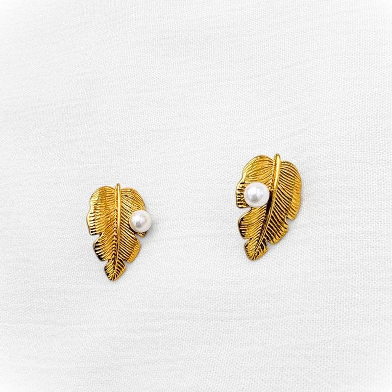 ARETES ACERO HOJA AR3144G30 ARETES ACERO HOJA AR3144G30