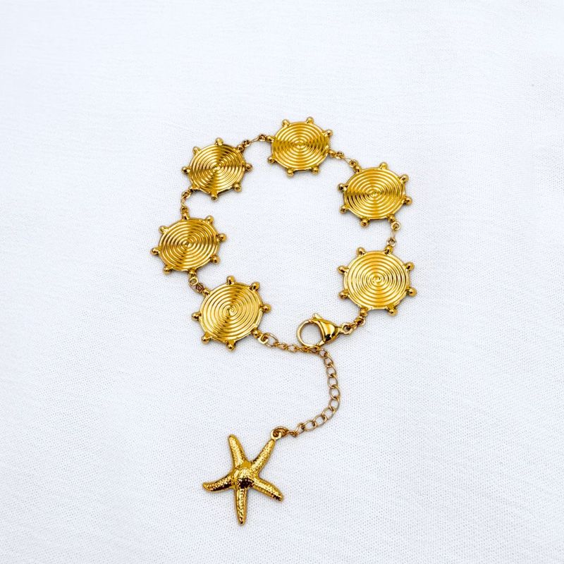 PULSERA BAÑO DE ORO MARINA PU2026G30