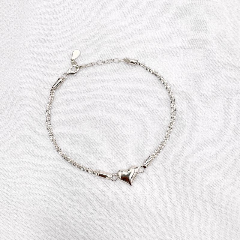 PULSERA BRILLANTE CON CORAZÓN PU2030L22