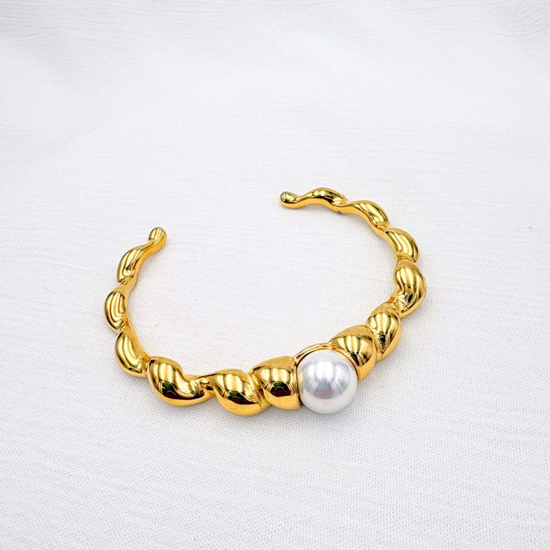 BRAZALETE ACERO CON PERLA PU2037G31