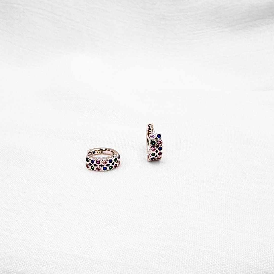 ARGOLLAS PLATA 925 TIPO HUGGIE COLORES AG1872L22 ARGOLLAS PLATA 925 TIPO HUGGIE COLORES AG1872L22