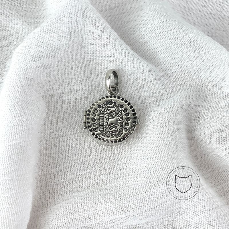 DIJE PLATA 925 RELICARIO VIRGEN DE GUADALUPE DI0024M DIJE PLATA 925 RELICARIO VIRGEN DE GUADALUPE DI0024M