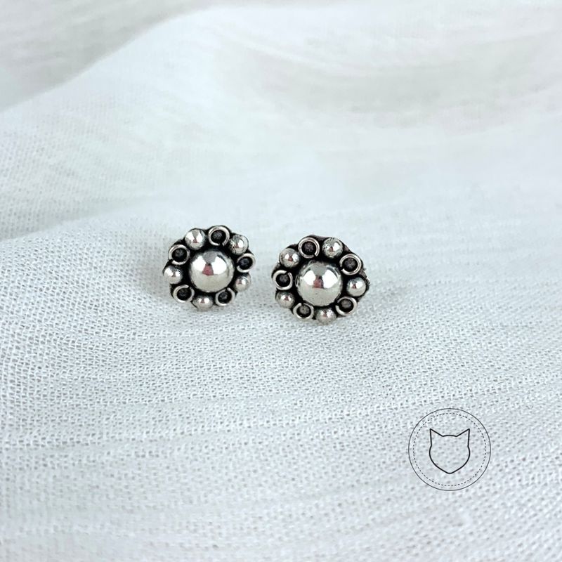 ARETE DE PLATA 925 AÑEJADA AR1129M44