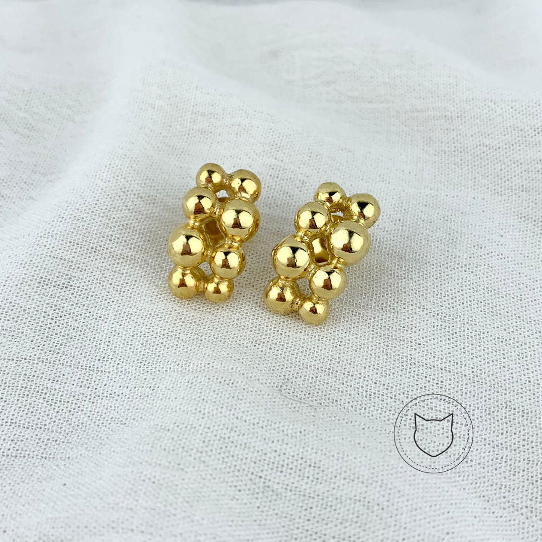 ARETES DE BAÑO DE ORO AR1995G25 ARETES DE BAÑO DE ORO AR1995G25