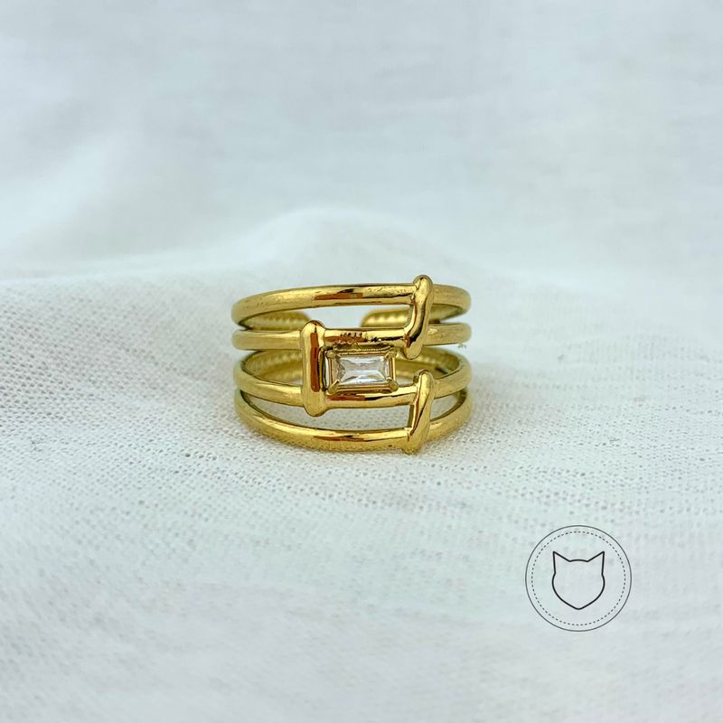 ANILLO DE ACERO Y CRISTAL TALLA 7.5 AN2529G42 ANILLO DE ACERO Y CRISTAL TALLA 7.5 AN2529G42