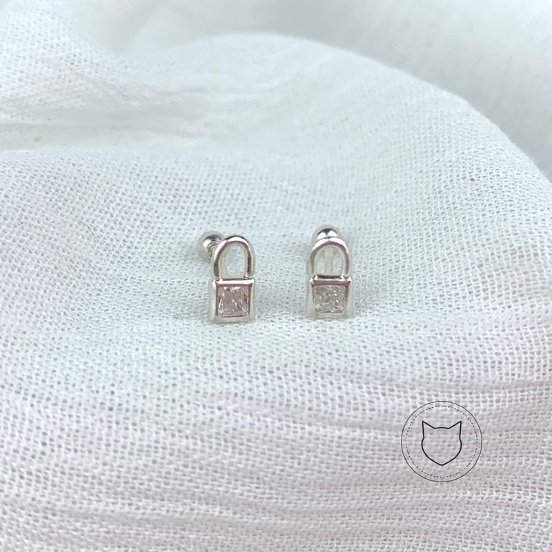 ARETES DE PLATA 925 RODINADA Y CRISTAL AB0042L23